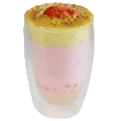 Strawberry Crème Brulee Milk