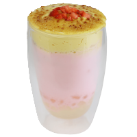 Strawberry Crème Brulee Milk